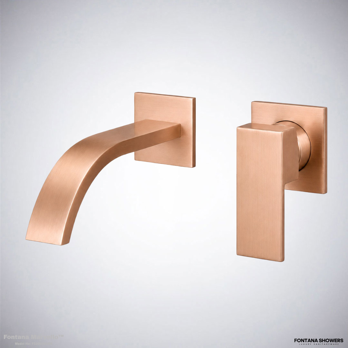 Fontana Marvello Basin Faucet in Rose Gold